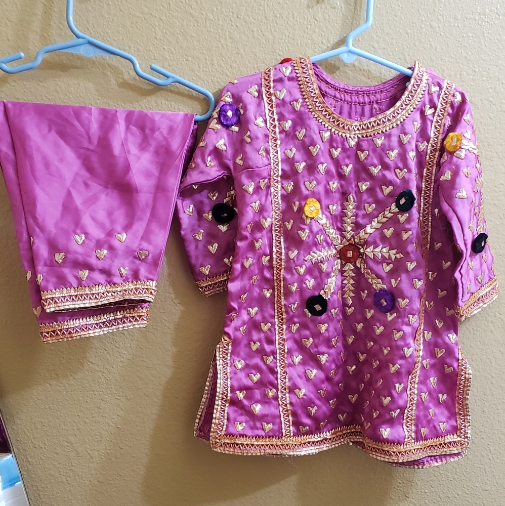 Indian pakistani dress for little girls